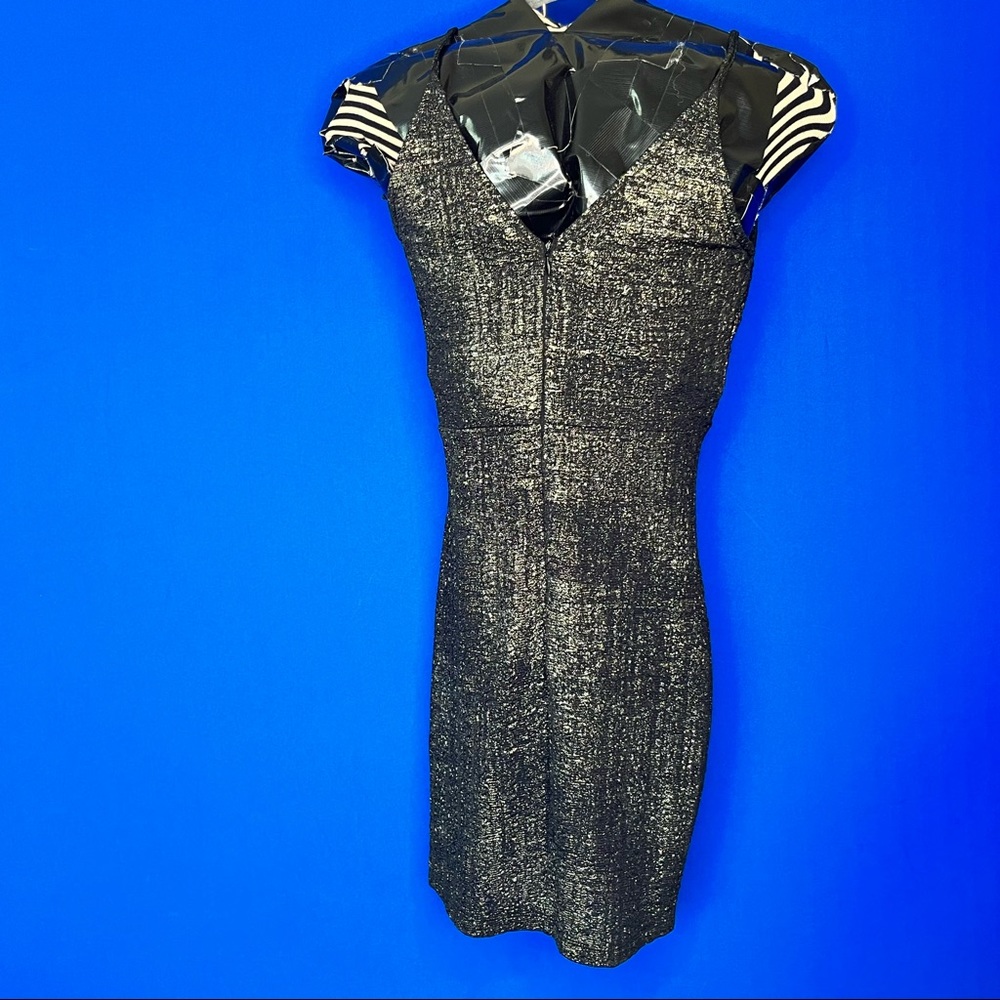ASTR Black Metallic Mini Dress - Picture 3 of 4